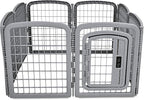 Amazon Basics 8-Panel Octagonal Plastic Dog Playpen, Indoor/Outdoor Pet Fence - Image 3