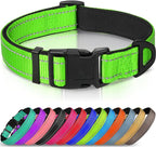 Joytale Reflective Dog Collar, Soft Neoprene Padded, Metal D-Ring, Nylon Pet by Joytale
