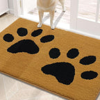 Buganda Dog Door Mat for Muddy Paws, Absorbent Dirt Trapper Washable Indoor by Buganda