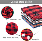 Dog Bandana Fall XLarge-Orange Brown Dog Scarf Buffalo Plaid Printing - Image 3
