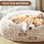 JOLLYVOGUE Calming Dog Bed Medium Size Dog, Anti-Anxiety Donut Medium Pet Bed - Image 2