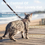 Cat Harness and Leash Set Escape Proof Tactical Medium Kitten Harness Emotional - Image 5