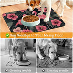 Pet Feeding Mat, Non-Slip Water Bowl Placemat, Pet Supplies 16" x 24" - Image 4