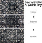 Pet Food Mats for Floor, Absorbent Dog Mat for Food and Water Dispenser Mat - Image 4