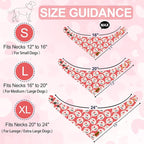 Valentines Dog Bandanas with Snap Button - Image 2