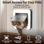 Smart Cat Door with Face Recognition – No Collar Needed, Keyless Entry - Image 3