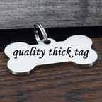 Ultra Joys Stainless Steel Pet ID Tag Dog Name Tags Personalized Front and Back - Image 4