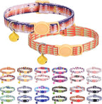 Breakaway Cat Collars for Girl Boy Cats, Spring Summer All Weather Cat Collar by DILLYBUD