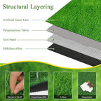 Bsmathom Artificial Grass Rug Indoor Outdoor Rug, 3x5Ft Dog Grass Mat - Image 3