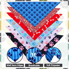 30 Pcs Paw Print Bandanas Bulk for Large Dogs 33 Inch XL Stitch Dog Bandanas - Image 3