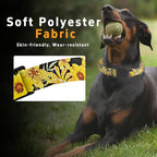 Dog Collar for Boys & Girls, Adjustable Soft Floral Pattern Pet Collar - Image 4