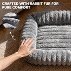 Cat Beds for Indoor Cats, Square Self Warming Cat Bed Orthopedic Pet Bed - Image 7