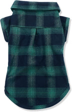 Koneseve Dog Shirt, Pet Plaid Clothes T-Shirt Sweater Matching Breathable - Image 2