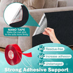 Bed Cat Scratcher Pad, 47.2"x15.8"Cat Scratching Mat, Self-Adhesive Trimmable - Image 4