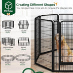 Yaheetech Dog Playpen Outdoor, 40 inch 32 Panels Dog Pen Indoor Heavy Duty - Image 6