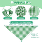 Dog Bandana Green XLarge 1PCS, Summer Spring Scarf - Image 3