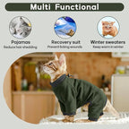 PUMYPOREITY Sticky Hair Cat Clothes, Prevent Hair Loss Cat Pajamas, Soft Cat - Image 5