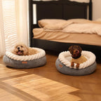 FUKUMARU Cat Bed, Calming Donut Dog Beds, Plush Faux Fur&Corduroy Cat Beds - Image 9