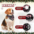 Personalized Dog Bandanas Custom Neckwear Name Button Anti-loosening Dog Scarf - Image 3