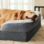 Orthopedic Dog Bed for Large Dogs, Egg Crate Foam Bed for Large Dogs, Equipped - Image 3