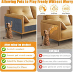 Cat Scratching mat Self-Adhesive, Trimmable Furniture Protector - Image 3