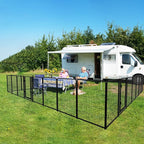Dog Playpen Outdoor Extra Wide 32 Piece Panels Heavy Duty Dog Fence 47" Height - Image 2