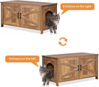 Homhedy 39.4" L Cat Litter Box Enclosure, Pet House - Image 4