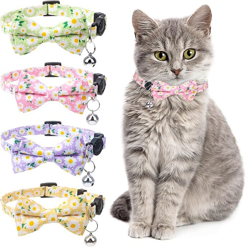 4 Pcs Breakaway Cat Collar by XLSXEXCL