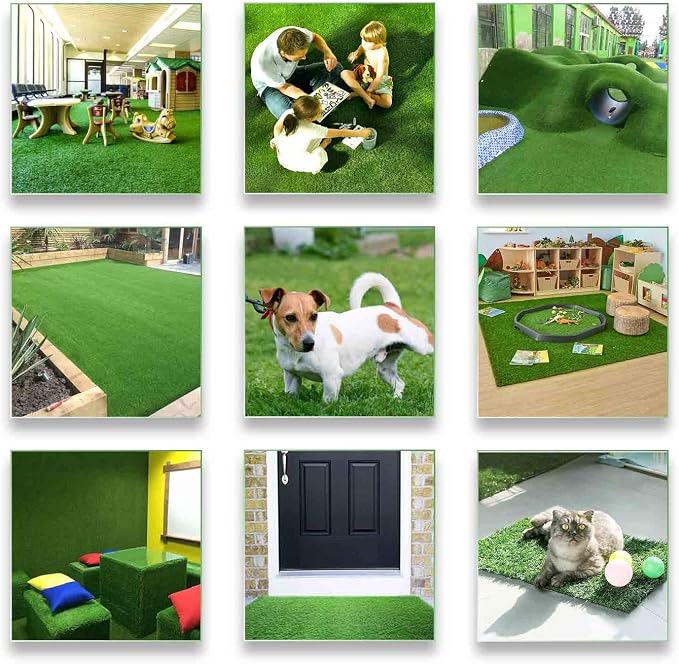 ALTRUISTIC Artificial Grass 4FTX12FT, Realistic Fake Grass Deluxe Turf - Image 8
