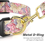 Reflective Dog Collar for Medium Dogs, Cute Flower Theme Adjustable Heavy-Duty - Image 5