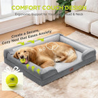 Orthopedic Dog Bed for Extra Large Dogs, XXL Waterproof Egg Crate Memory Foam - Image 7
