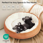 Love's cabin Round Donut Cat and Dog Cushion Bed, 25in Pet Bed - Image 6