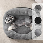 INVENHO Small Dog Bed Washable Orthopedic Calming Warming Durable Pet Bed - Image 2