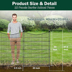 10 Panels Decorative Garden Fence - Image 2