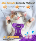 Halypet Cat Harness and Leash Set Escape Proof Adjustable Cat Leash Comfortable - Image 3