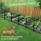 Decorative Garden Fence 17in x18ft, 18 Pack Rustproof Metal No Dig Fence Animal - Image 7