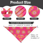 Dog Birthday Bandana Set Rose Pink, Dog Birthday Party Supplies - Image 4