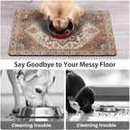 2 Pack Dog Food Mats for Floors, Absorbent and Quick-Drying Pet Cat Food Mat - Image 3