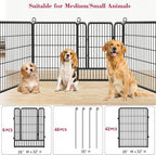 Dog Playpen Dog Fence Outdoor for Yard, 32inch 48 Panels Dog Pens Outside - Image 3