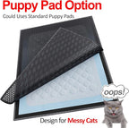 Cat Litter Box Mat: 36"x 30" Waterproof Kitty Cat Litter Trapping Mat, - Image 3