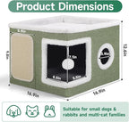 Shikha Cat Beds for Indoor Cats, Large Cat Cave - Image 2
