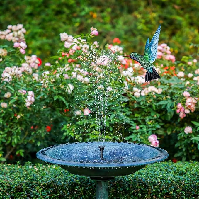 AISITIN Outdoor Solar Garden Fountain 3.5W Solar Pump Outdoor Pond - Image 2