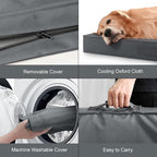 Outdoor Large Washable Dog Bed, Orthopedic Egg Crate Foam Dog Crate Mat - Image 6