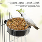 4 Pcs Medium Bird Feeding Dish Cups, Parrot Food Bowl Cage - Image 5