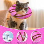 Cat Cone Collar Soft, Adjustable Cat Recovery Collars to Stop Licking, Cute - Image 3