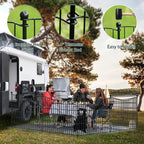 10 Panels No Dig Dog Fence Outdoor - Image 4