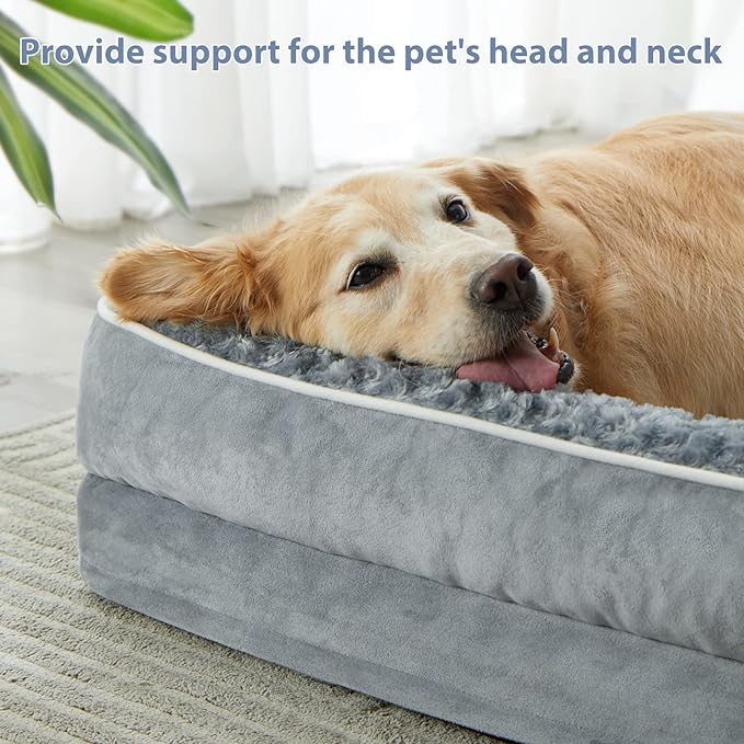BFPETHOME Orthopedic Dog Beds for Extra Large Dogs, Waterproof Sofa XXL Pet Bed - Image 2