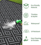 GENIMO Outdoor Rug Waterproof, Lightweight Large RV Camping Mat - Image 6