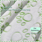 Green Soft Puppy Blanket, with Flannel Green Cute Paw Print, 24 * 32 inches - Image 2