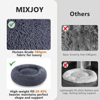 MIXJOY Orthopedic Dog Bed Comfortable Donut Cuddler Round Dog Bed Ultra Soft - Image 3